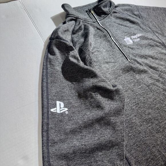 PlayStation Store 1/4 Zip Gray Sweater Endurance 2XL Long Sleeve - Picture 9 of 12